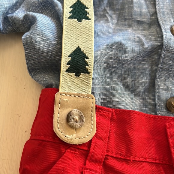 Bundle Baby Cat & Jack onesie with suspenders & shorts, boat shoes. 3-6 months - Picture 6 of 10